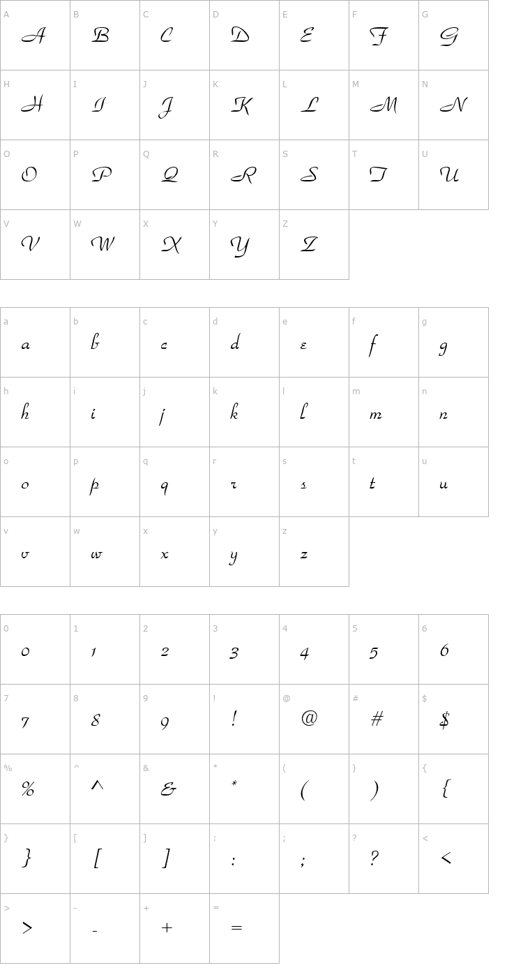 Character Map Park Place Normal Font