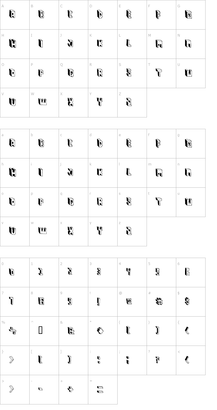 Character Map Pastas Black Font