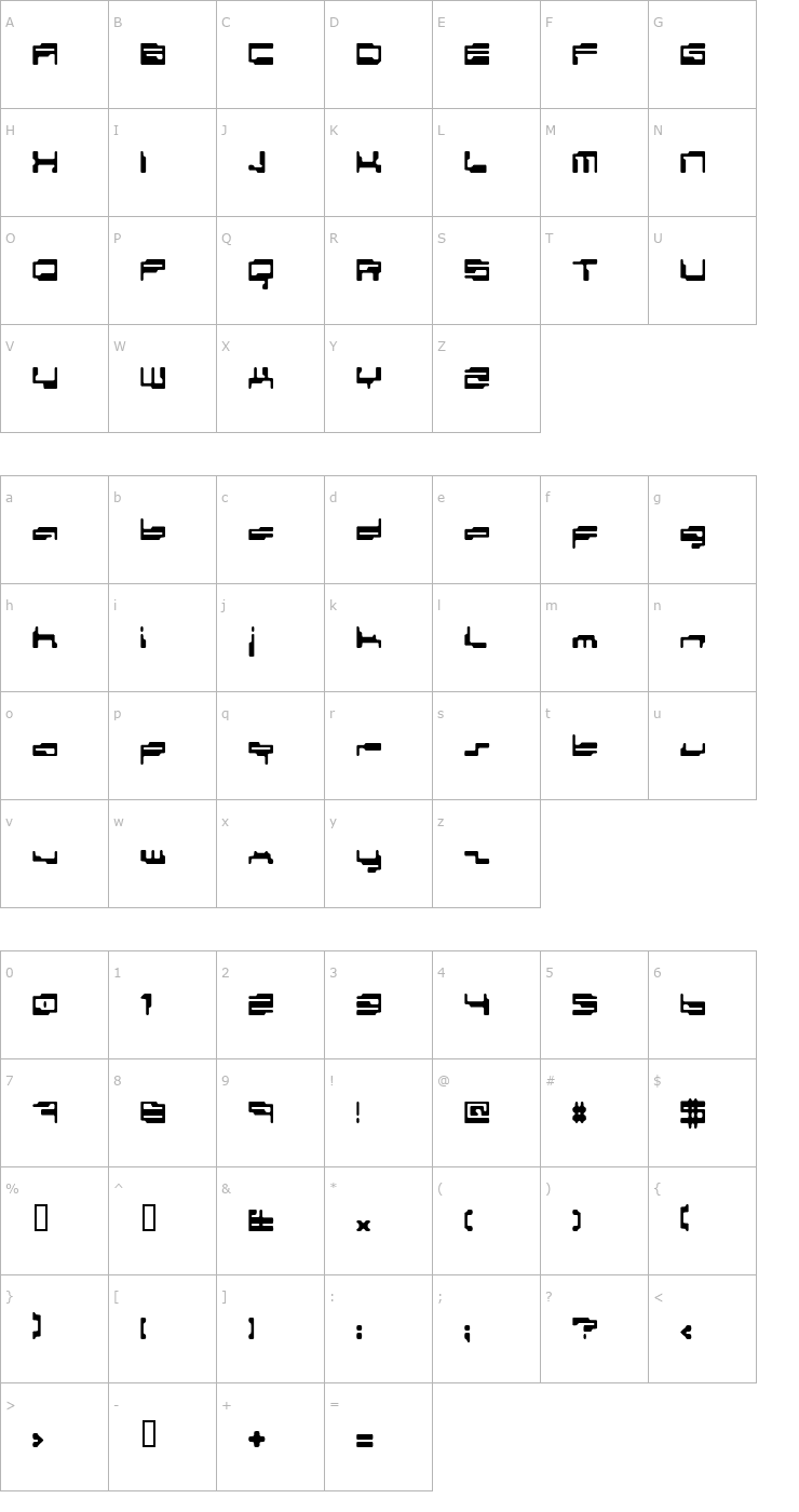 Character Map Personal Computer Font