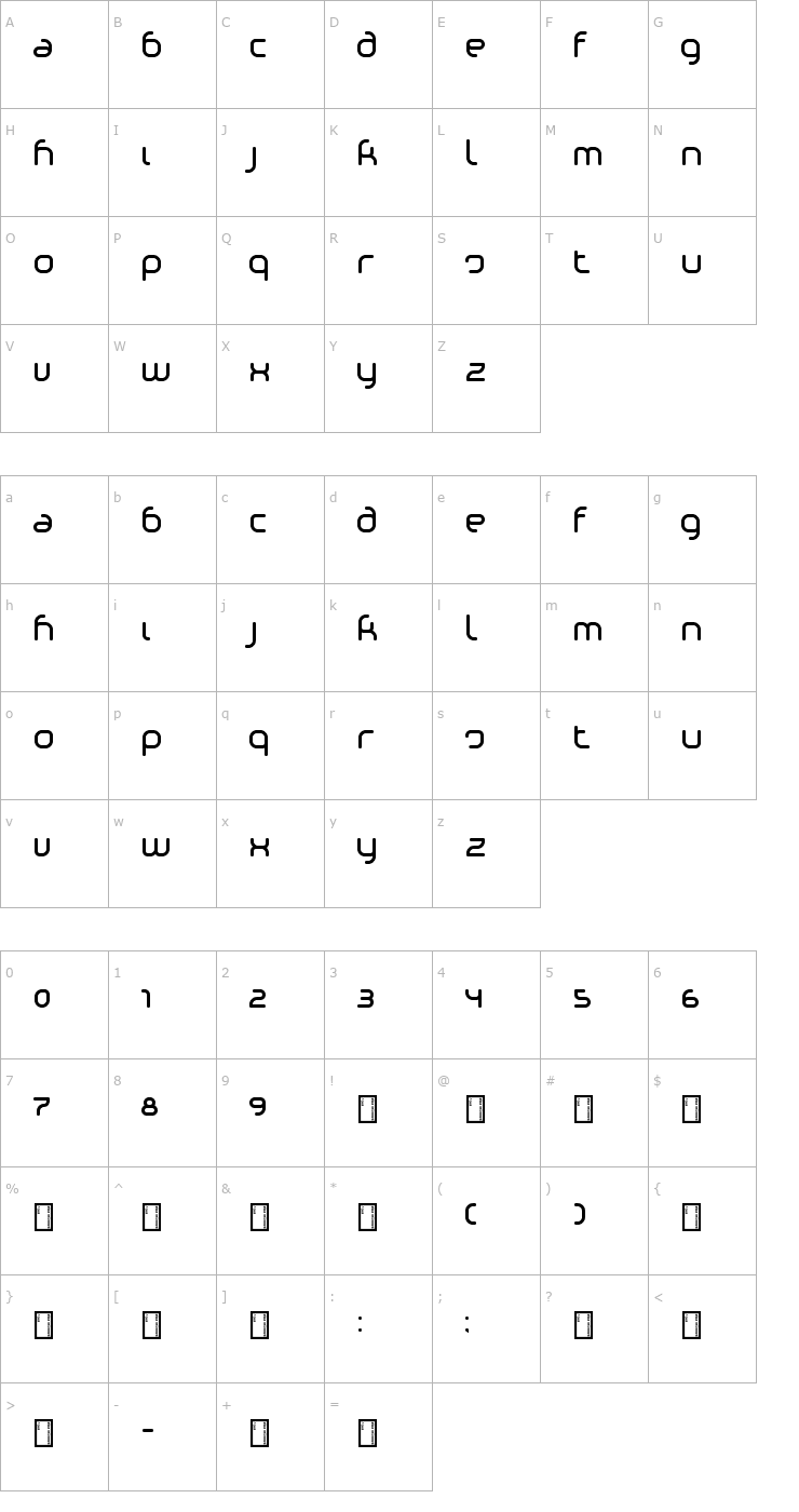 Character Map Phino Font