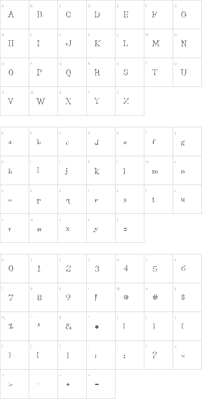 Character Map PinkFlamingo Font