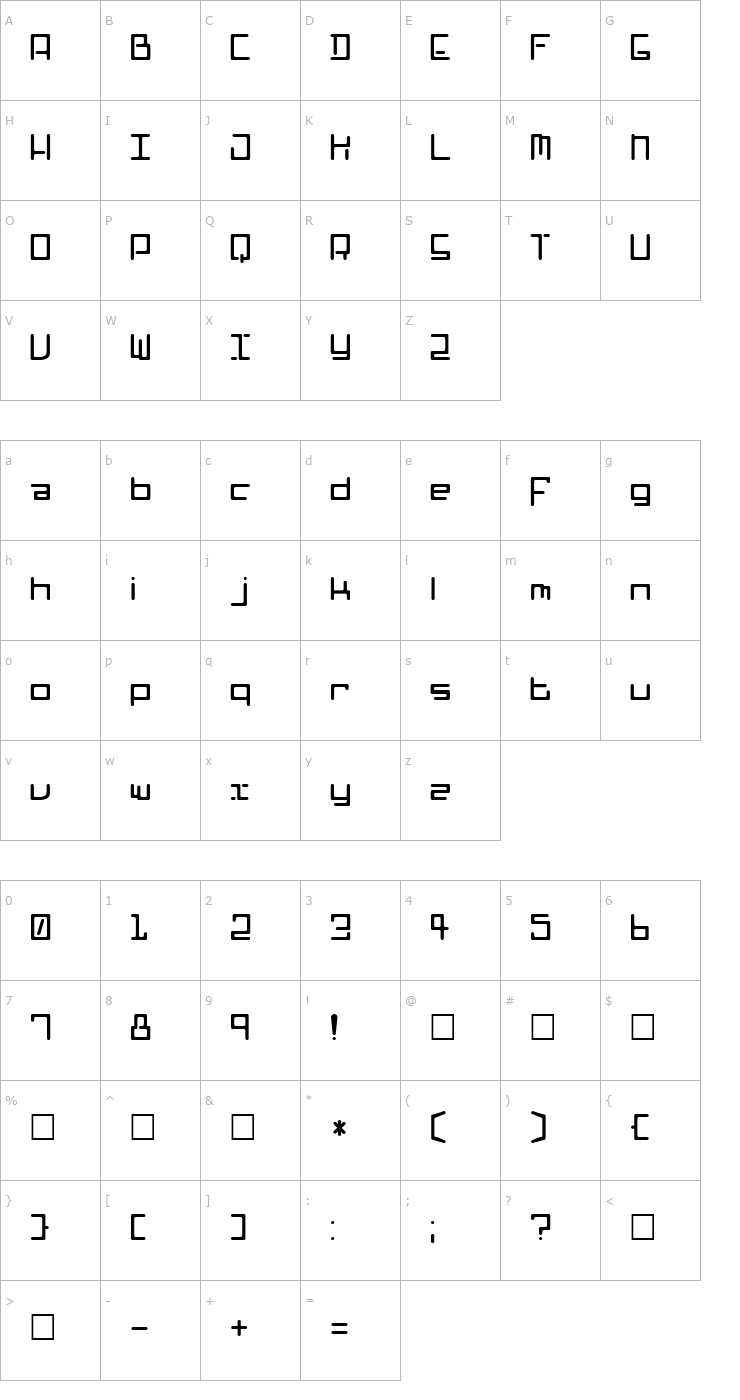 Character Map Poophead Font