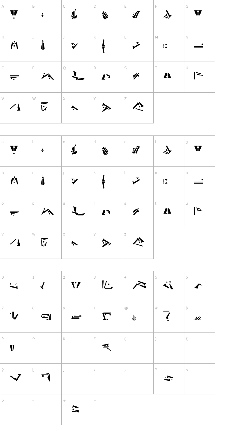Character Map Preservers Font