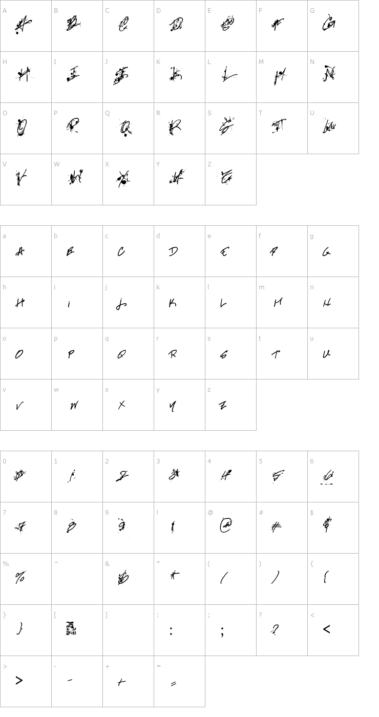 Character Map Professional Muse Font