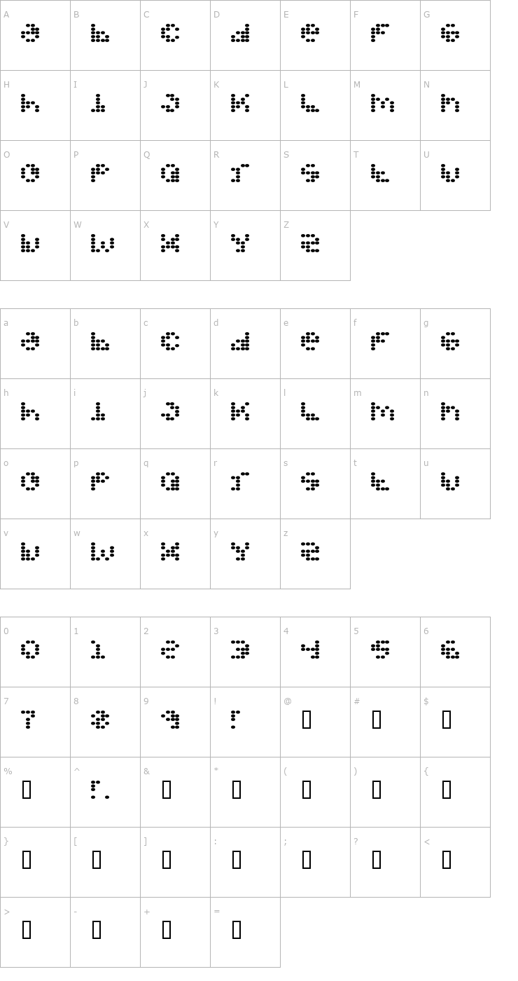 Character Map Propeller Fuel Font