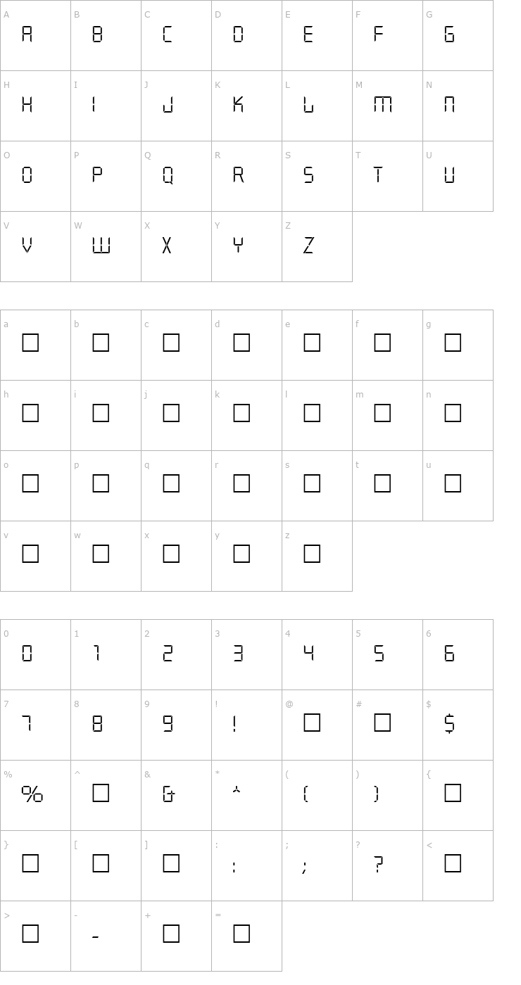 Character Map QuiverLight Regular Font