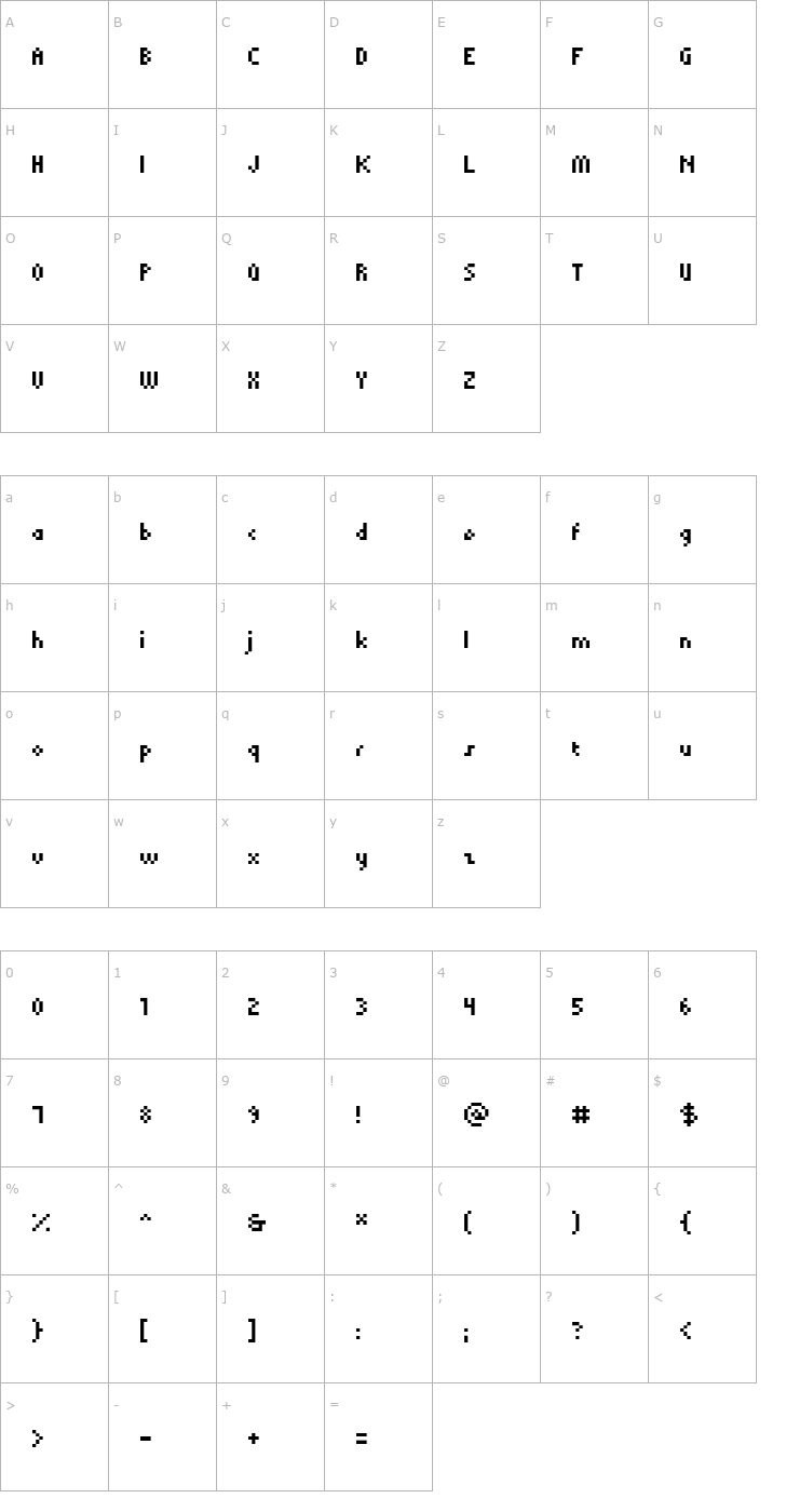 Character Map Qwerty Two Font