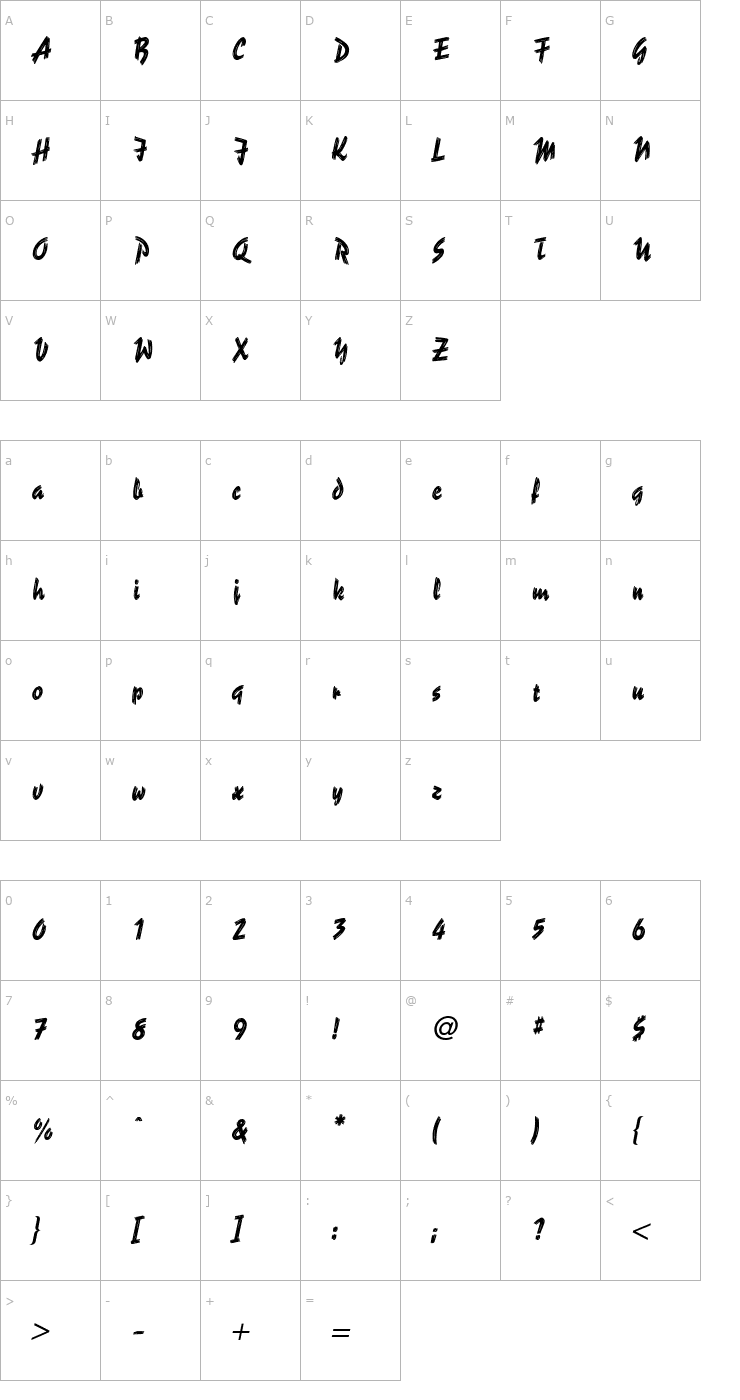 Character Map ReporterFont Font