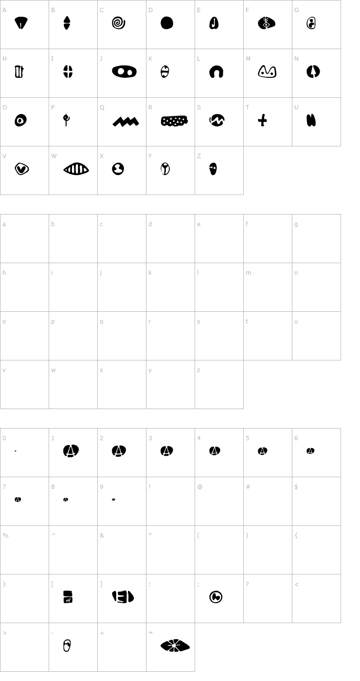 Character Map Restart Font