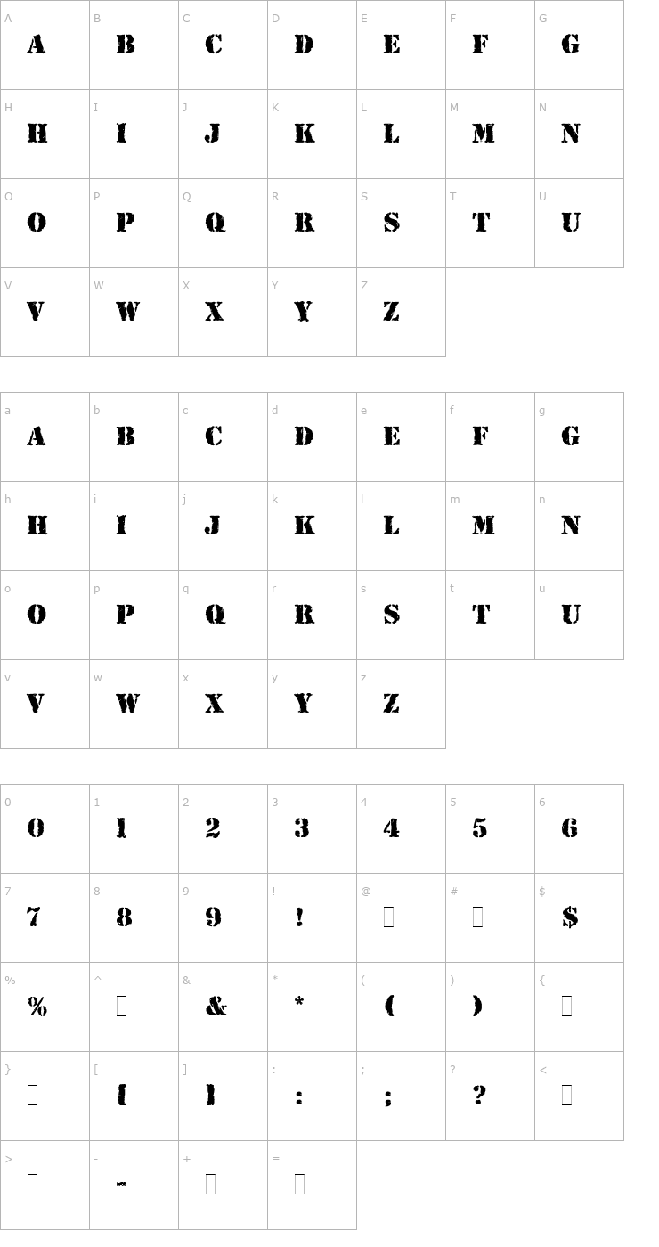 Rubber Stamp LET Plain Font Free Fonts