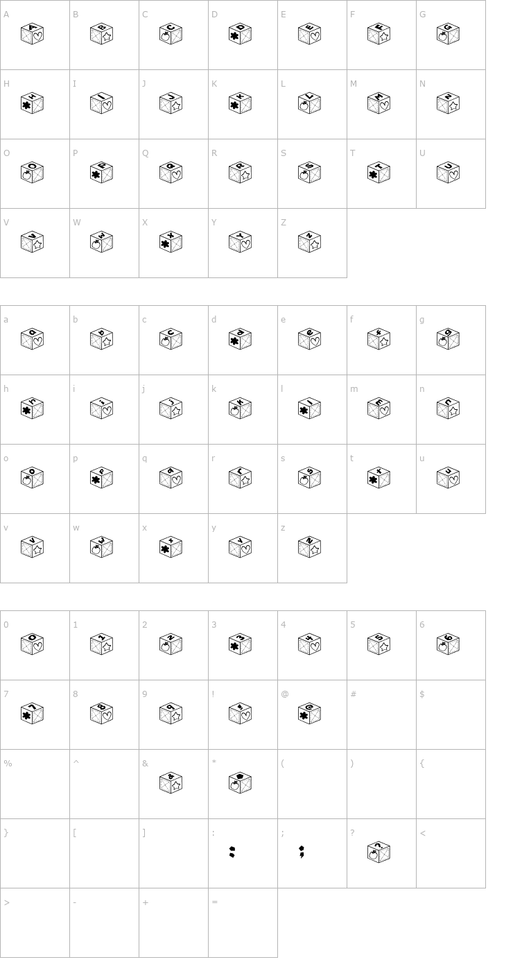 Character Map Sai Font Font