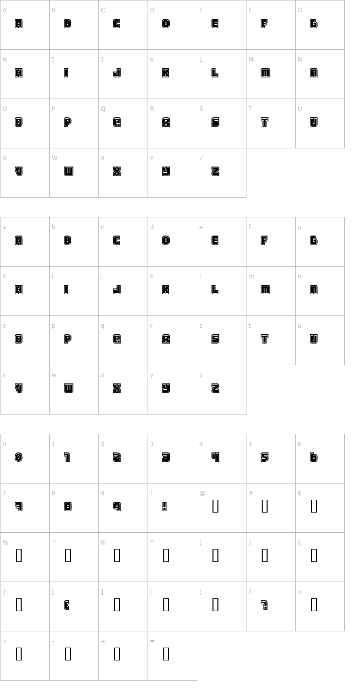 Character Map Samarin Font