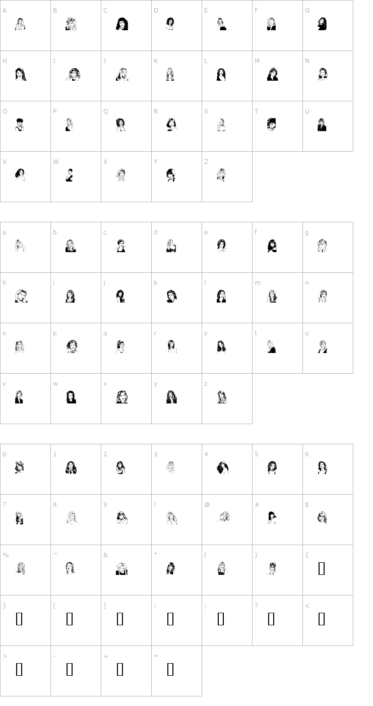 Character Map Sankavyn Font