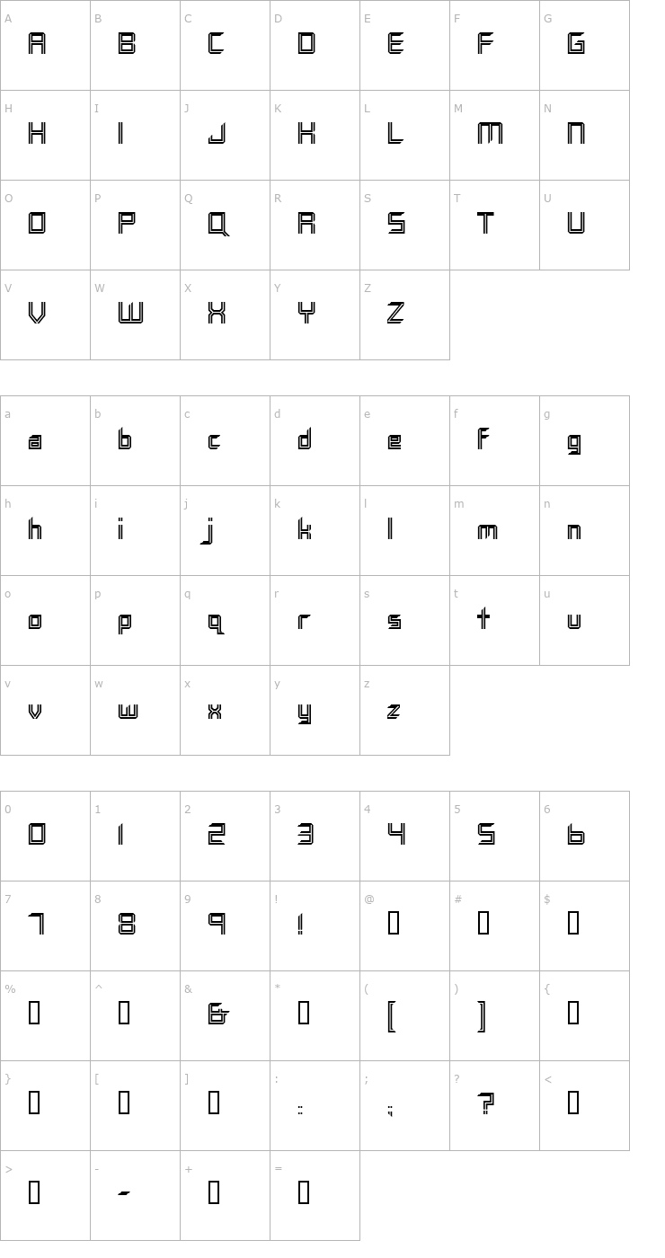 Character Map Sarajevo Font