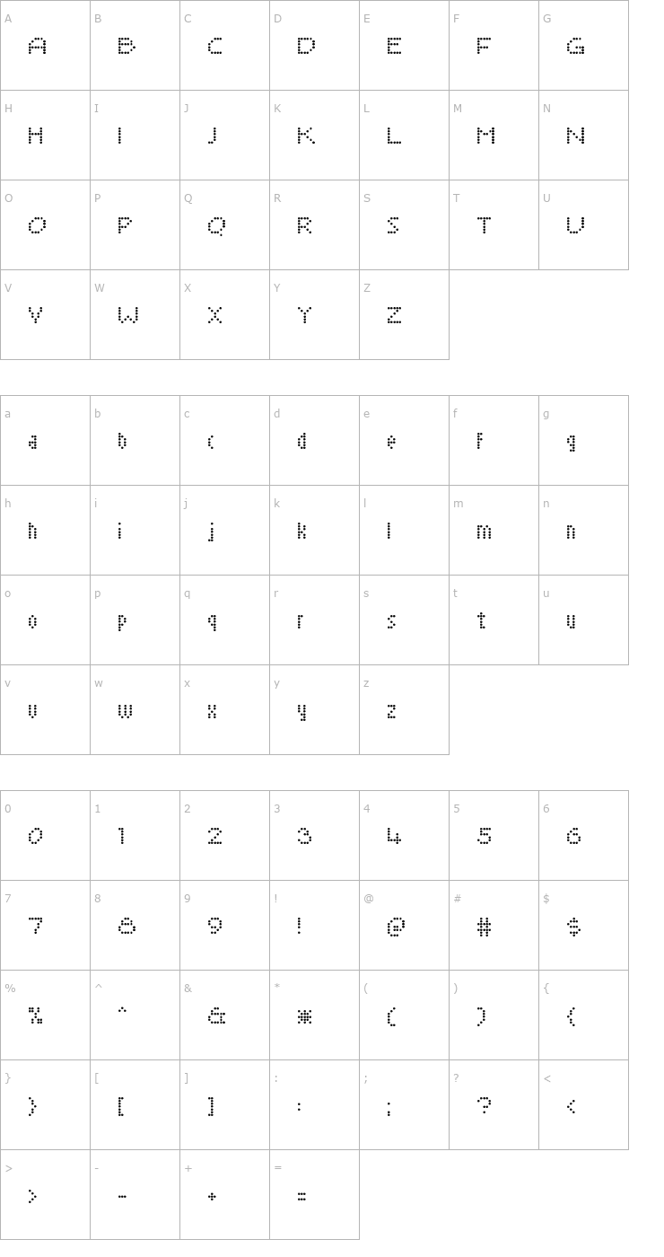 Character Map Sayso Chic Font