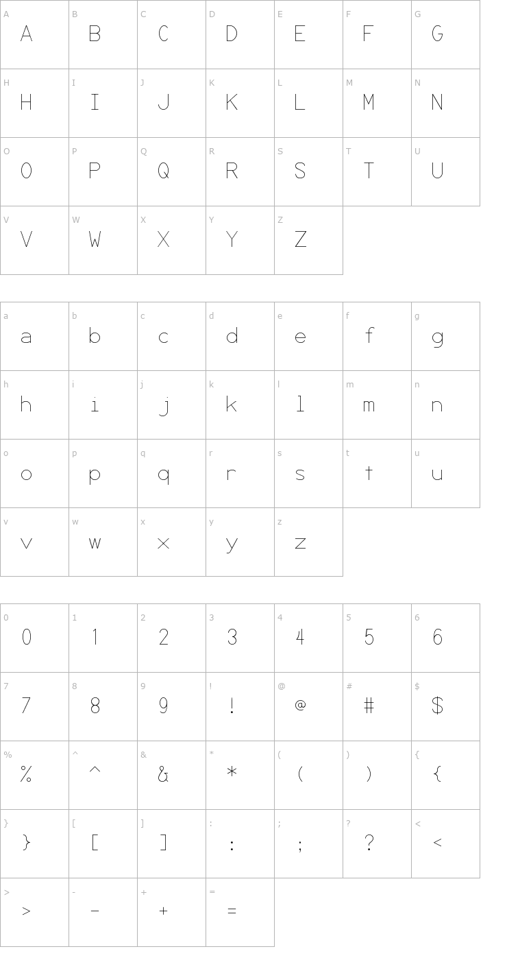 Character Map Secret Code Font