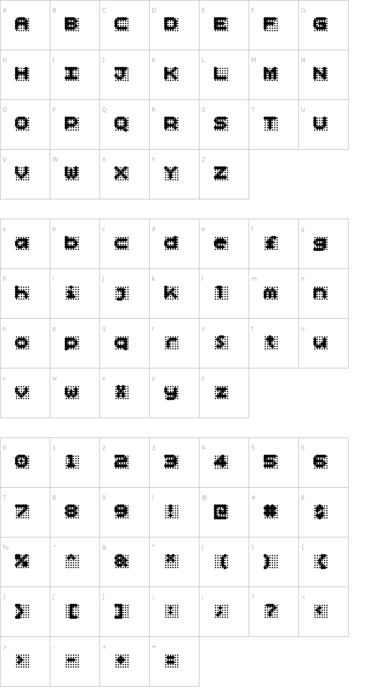 Character Map Skannerz ExtraBold Font