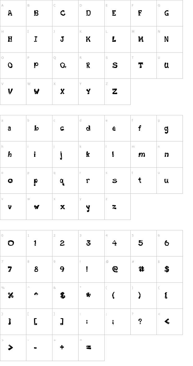 Character Map Smiley Font Font