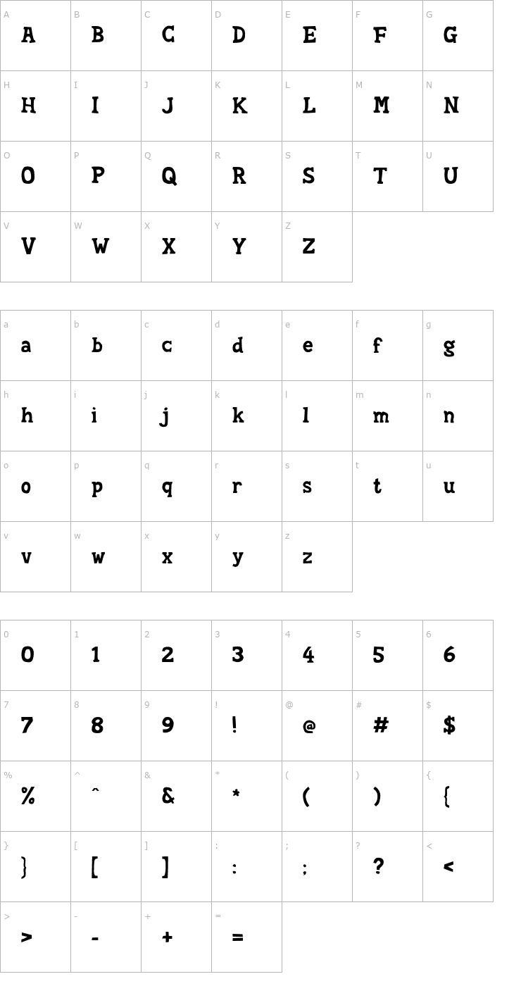 Character Map Soft Compound Font