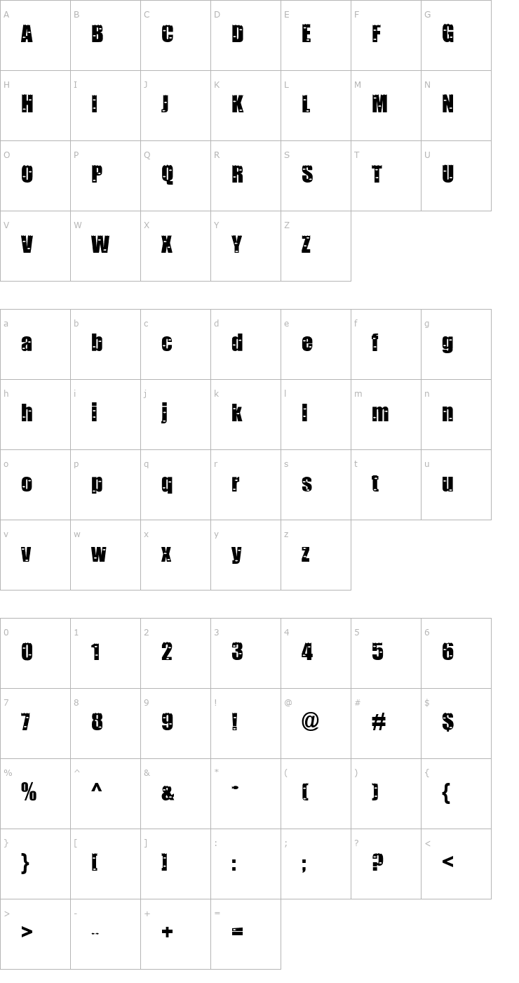 Character Map Something Fishy Font