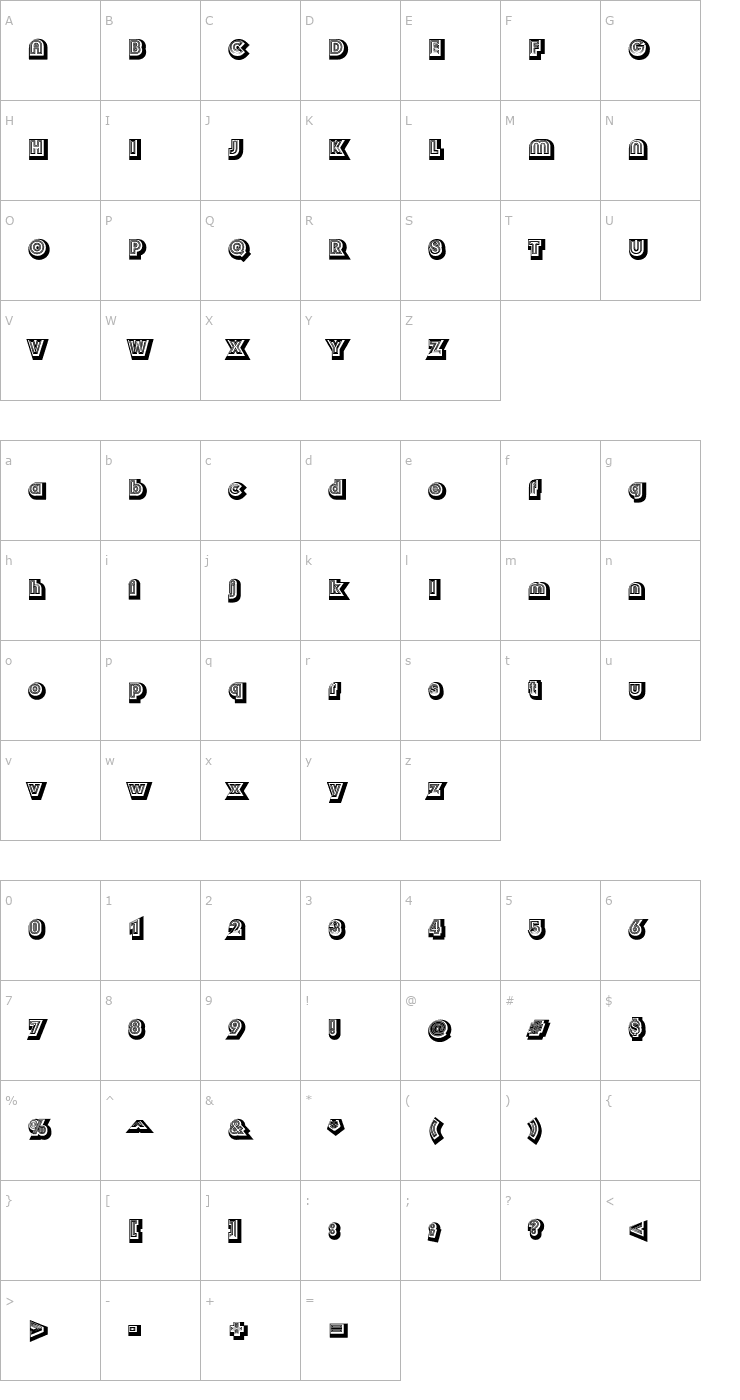 Character Map Soul Mama Font