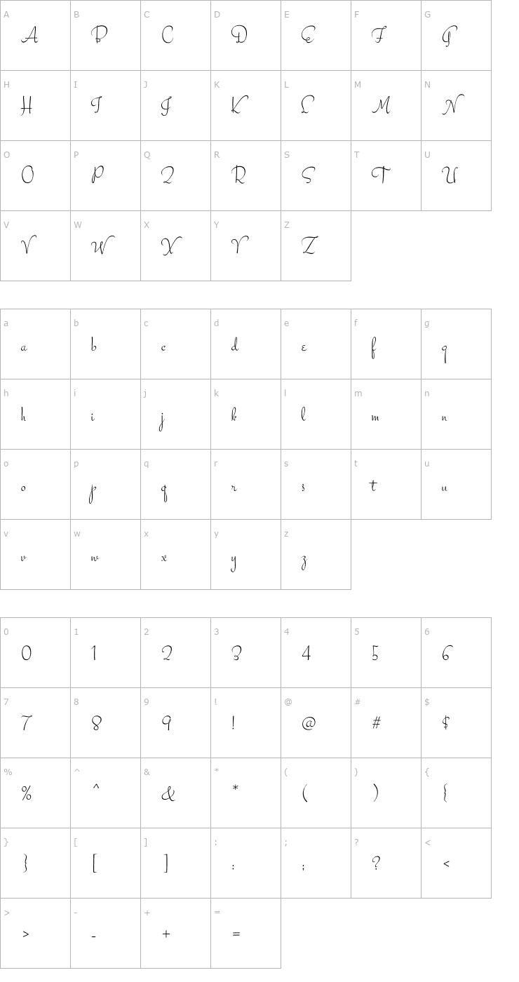 Character Map Stalemate Font