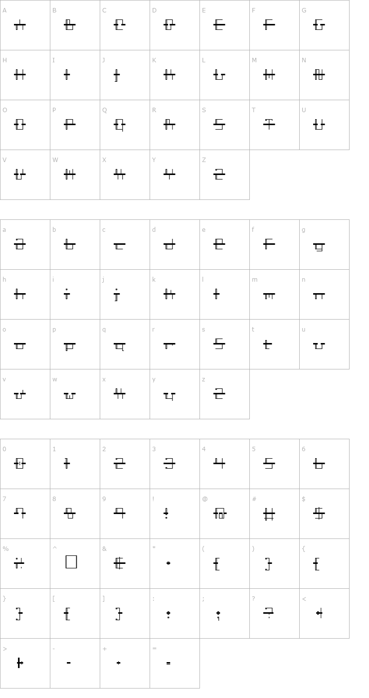 Character Map StatBar Surge Suppression Font