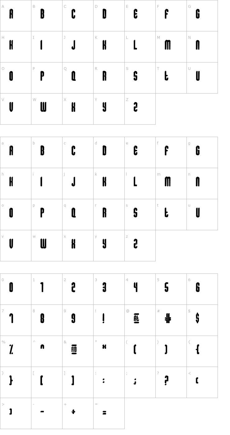 Character Map sugar [dissolve] Font