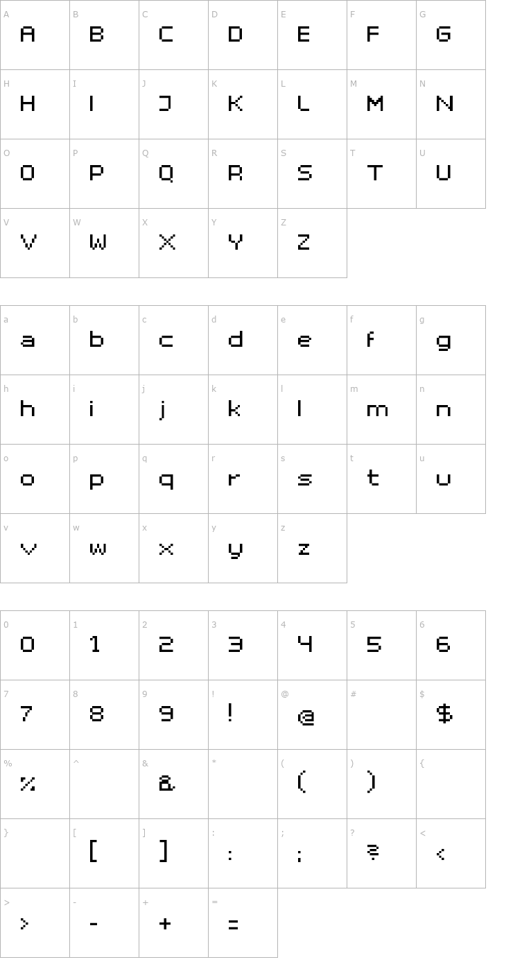 Character Map superhelio _extended Font