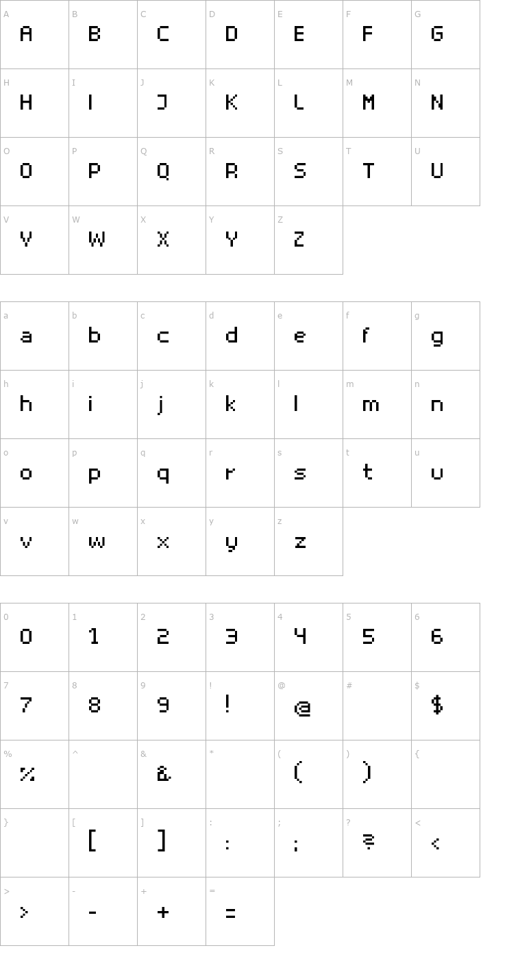 Character Map superhelio _regular Font