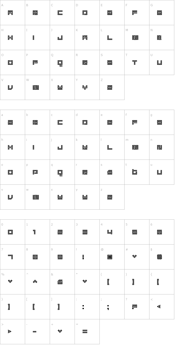 Character Map Supreme by Fontalicious Font