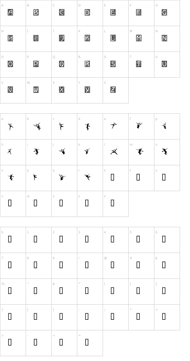 Character Map Tango! Font