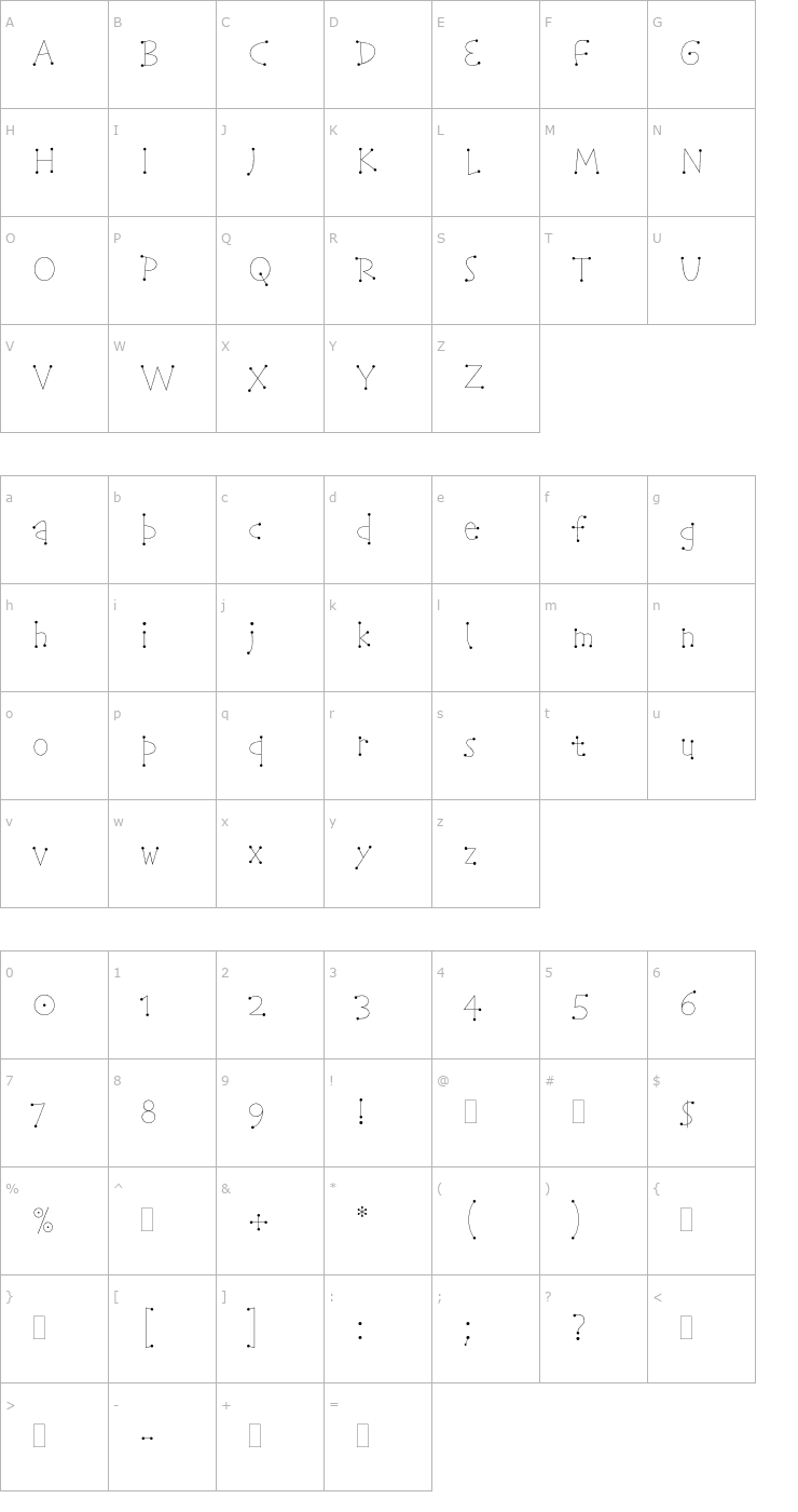 Character Map TelegramPlain Font