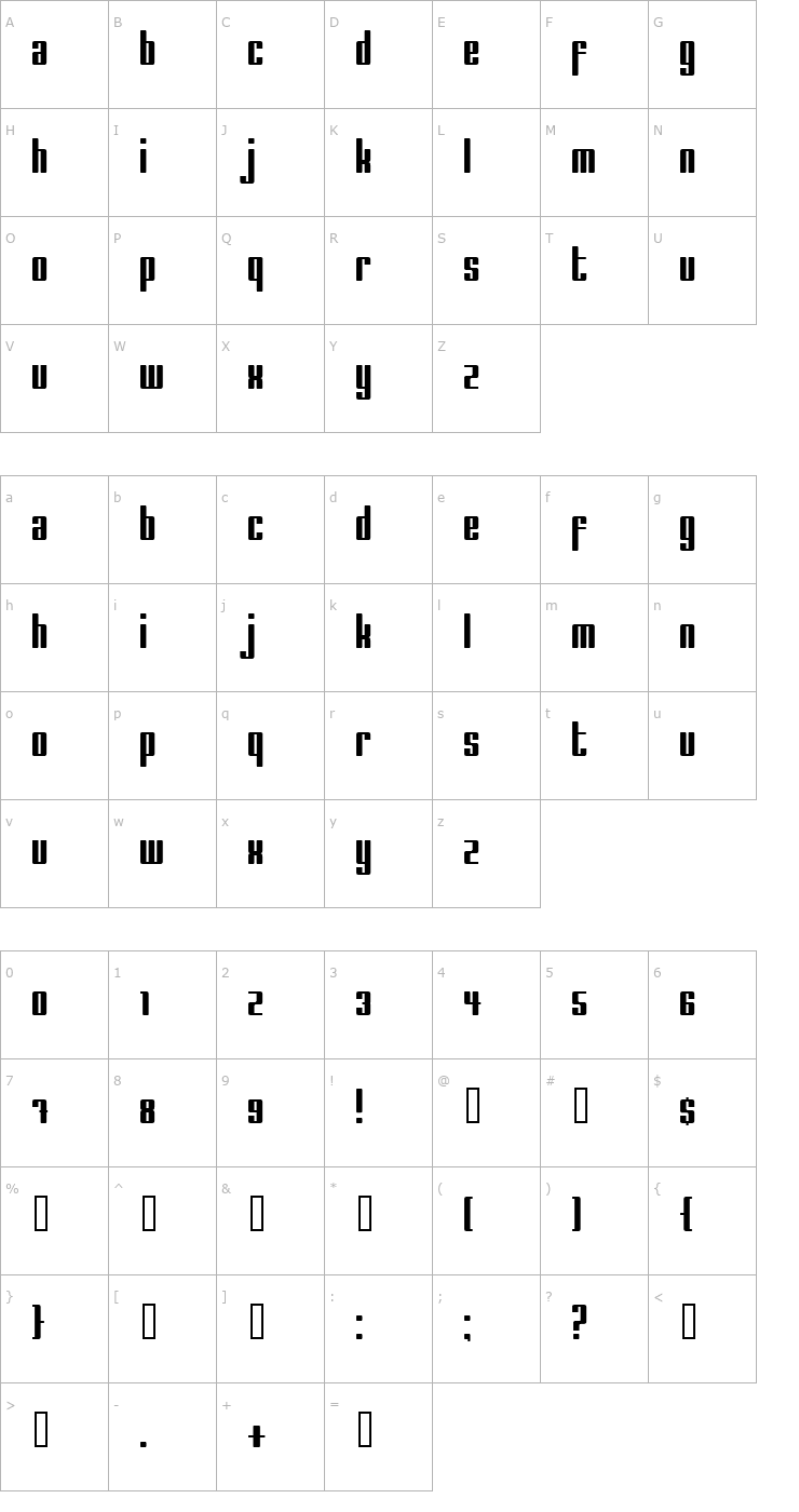Character Map The Sauce Font