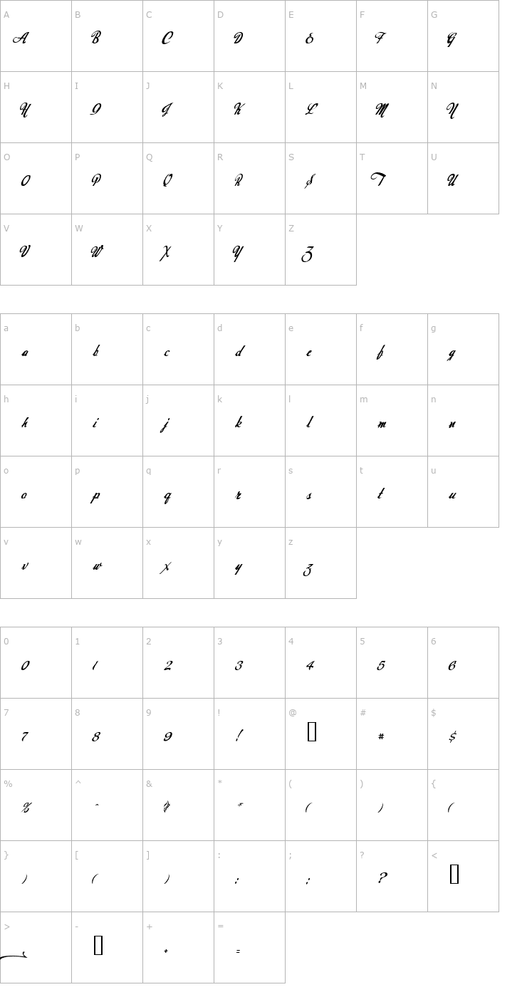 Character Map Today Font
