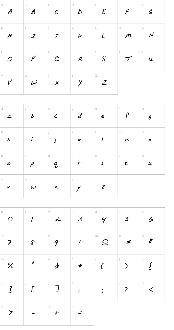 Character Map Topper Regular Font