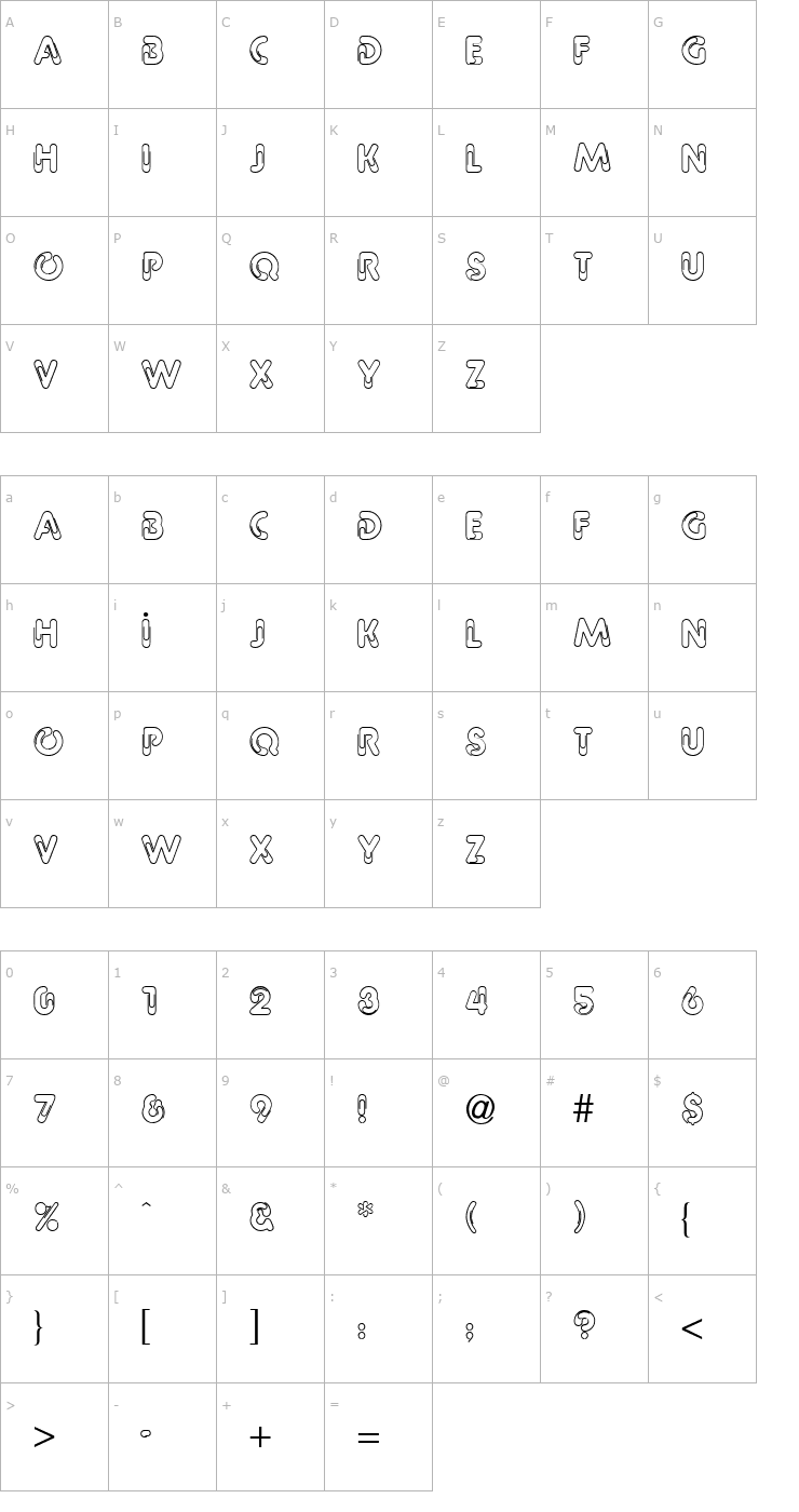 Character Map TR Pipeline Font