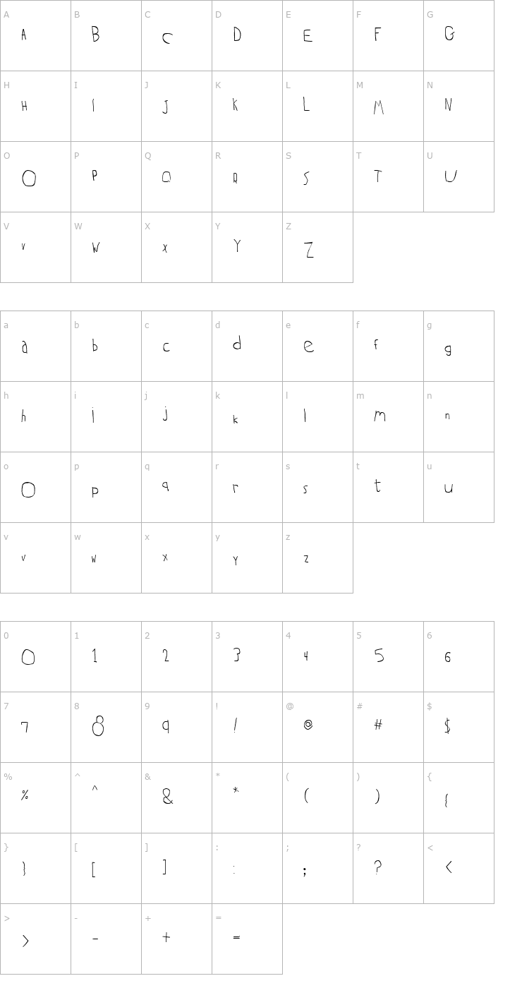 Character Map Two Turtle Doves Font