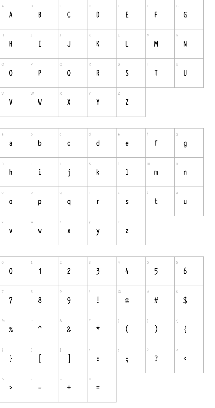 Typewriter Condensed Bold Font By Volker Busse F25 Digital Typeface