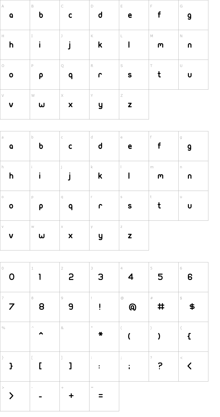 Character Map Ubuntu-Title-fr Font