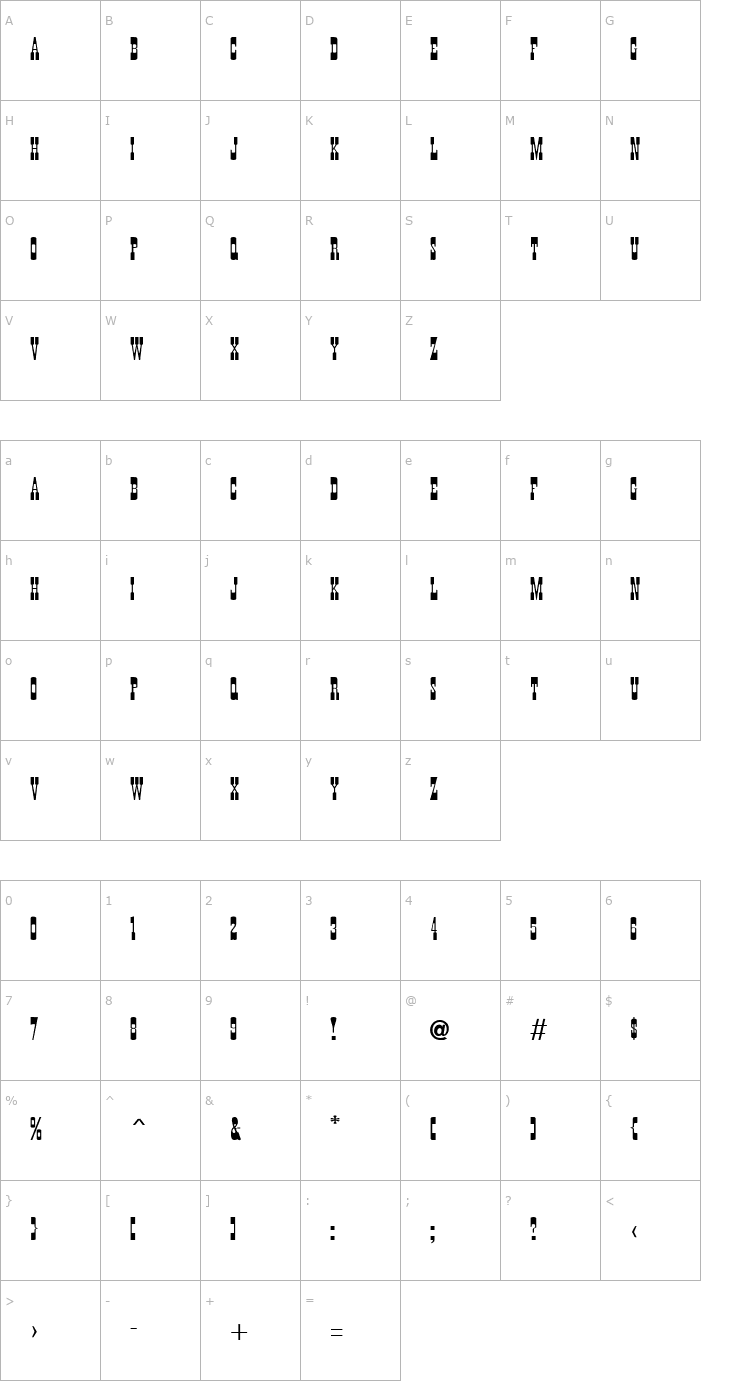 Character Map Wanted Poster Caps Font