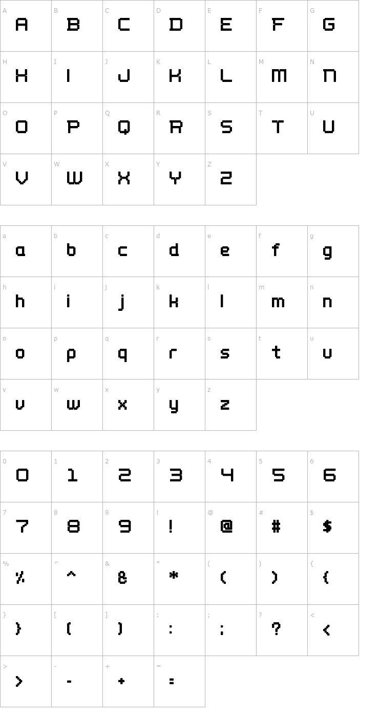 Character Map Wellbutrin Font
