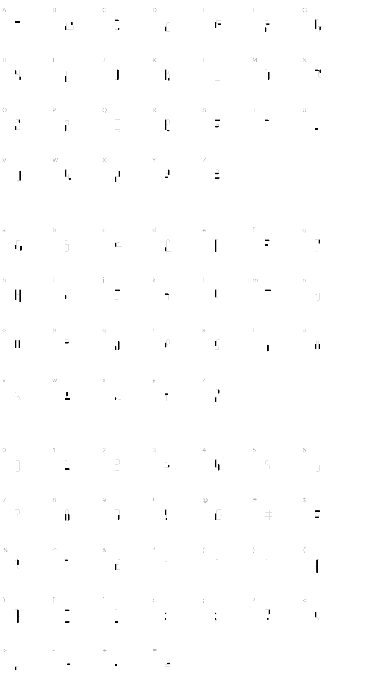 Character Map What A Stupid Name Font