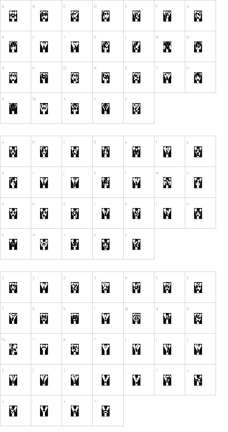 Character Map Why Font