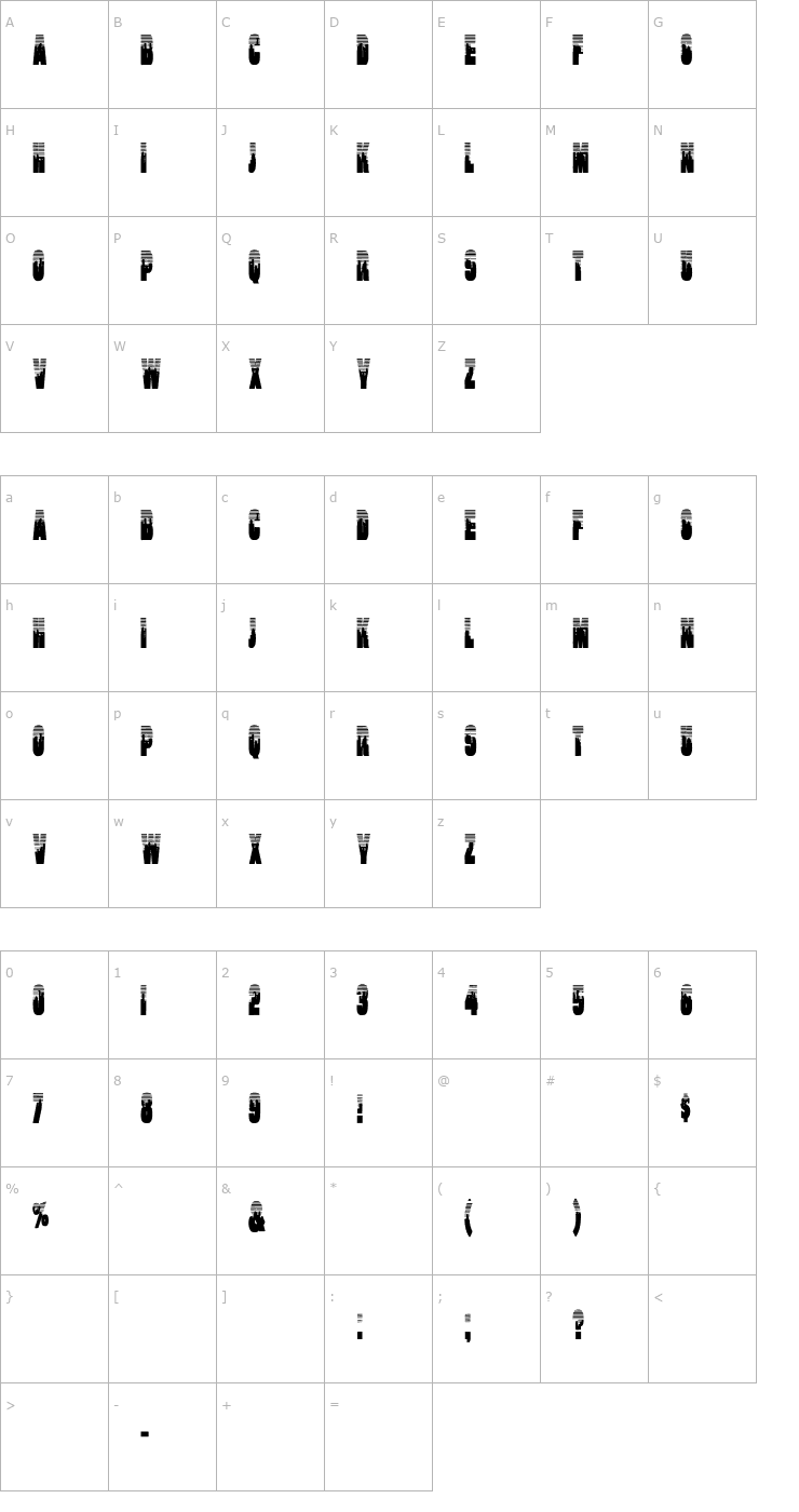 Character Map Will Cn Bold Font