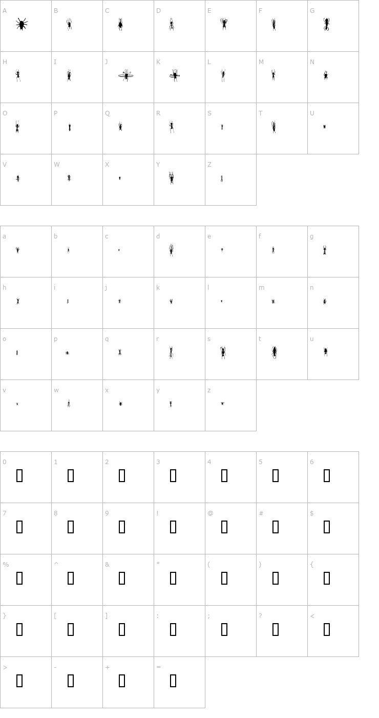 Character Map Win Bugs Font