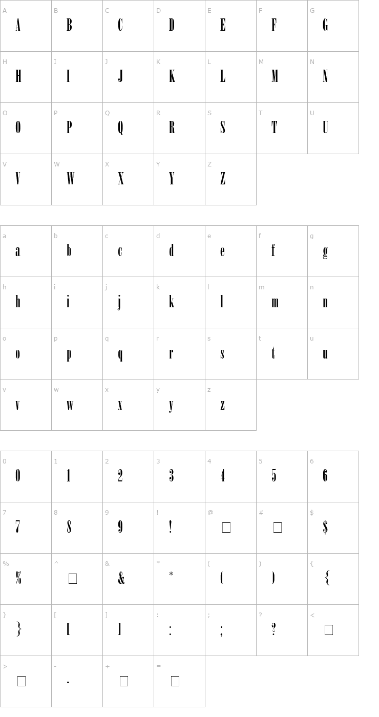 Character Map Winsom Script SSi Font