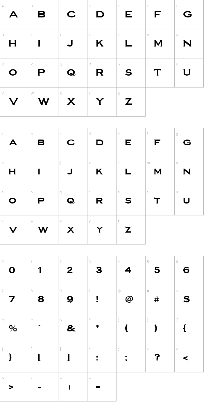 Character Map Workshop Bold Font