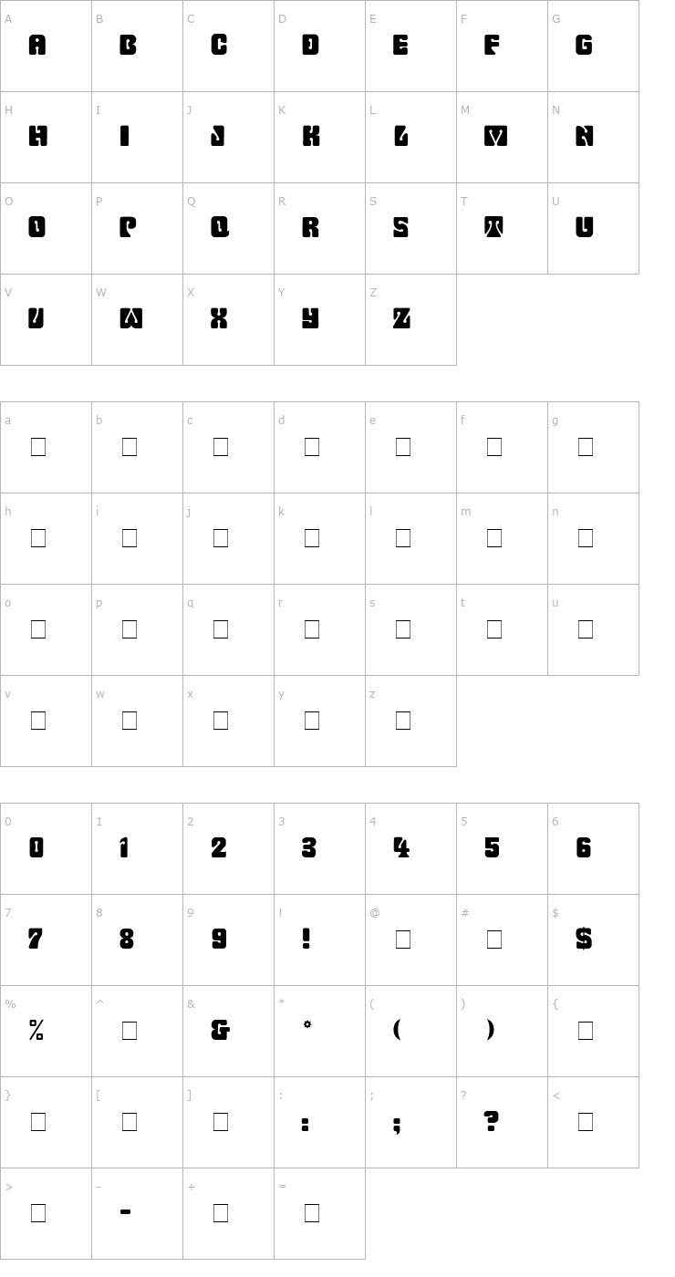 Character Map Wowser Display Caps SSi Font