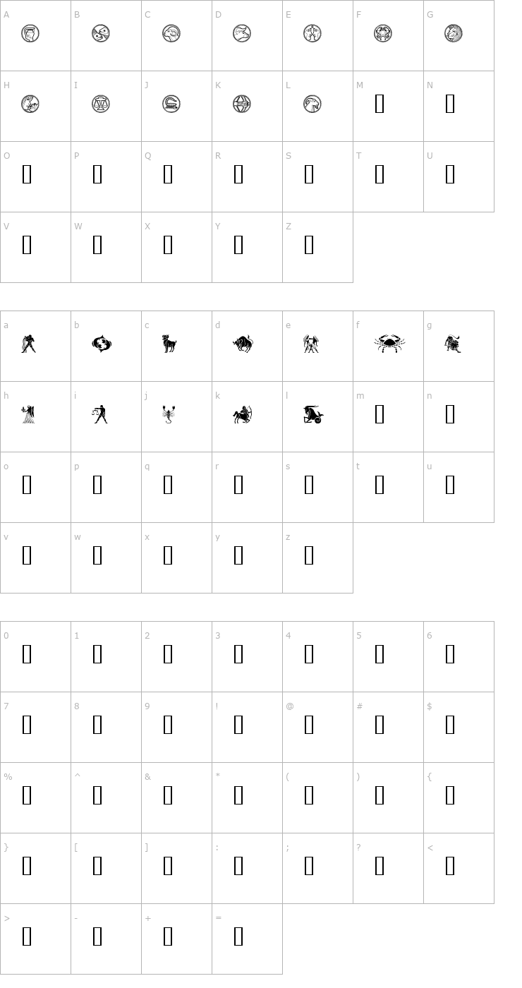 Character Map Your Sign Font